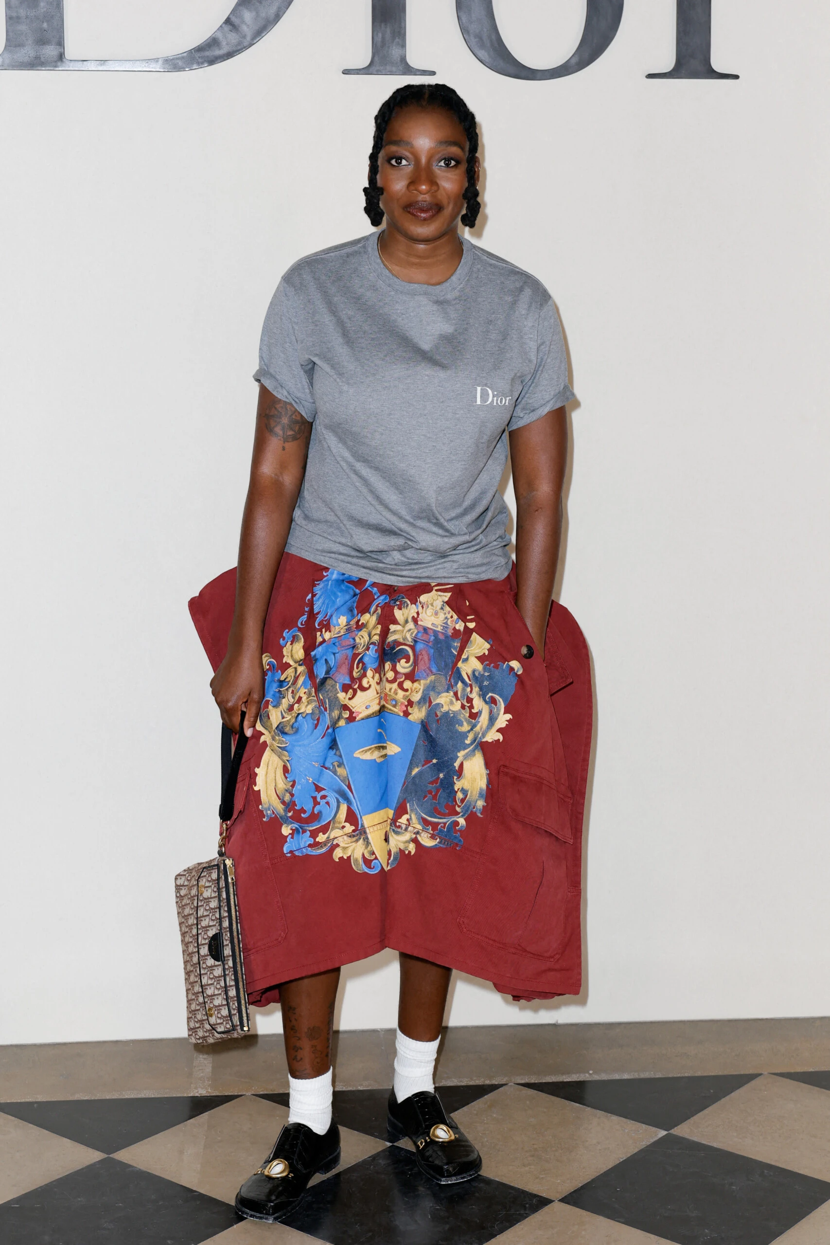 Little Simz en el desfile de Dior.