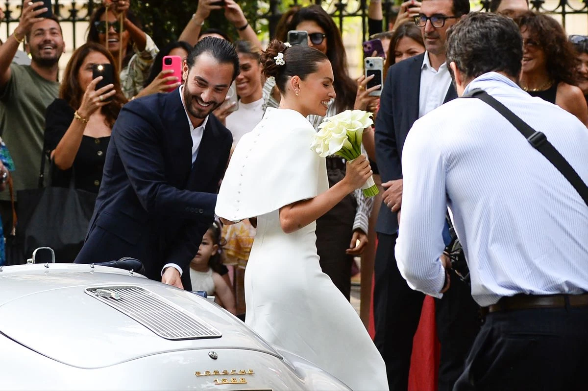 EL casamiento por civil de Thylane Blondeau y Benjamin Attal.