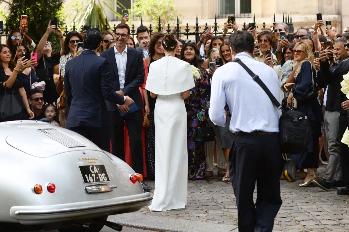 Thylane Blondeau y  Benjamin Attal se casaron en Paris.