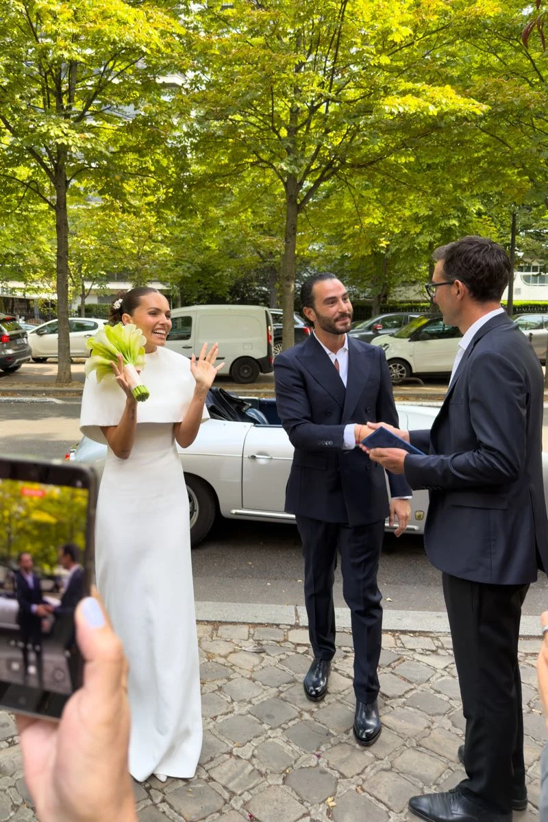 El casamiento por civil de Thylane Blondeau y Benjamin Attal.