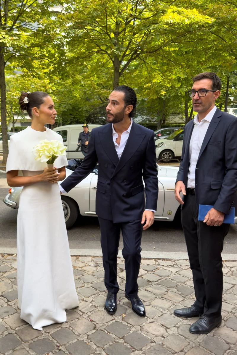 Thylane Blondeau y  Benjamin Attal se casaron en Paris.