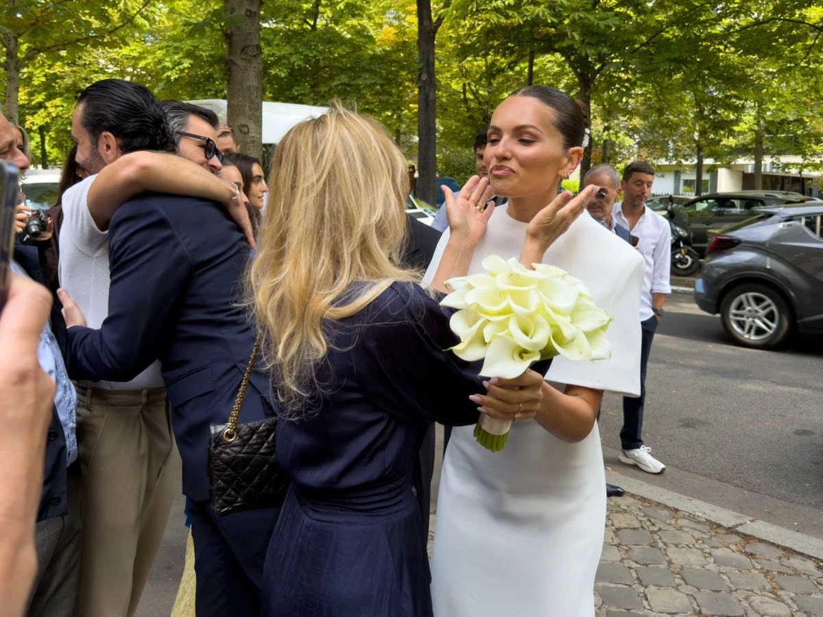 Thylane Blondeau y  Benjamin Attal se casaron en Paris.