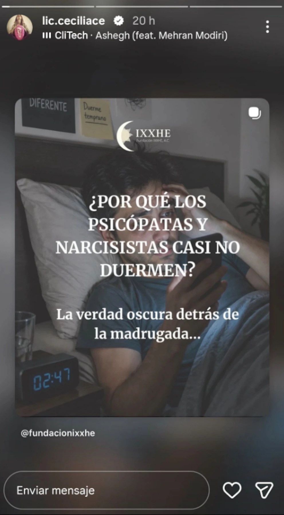 El fuerte relato de la sexóloga Cecilia Ce sobre su ex pareja: "No te dejan dormir y te hacen sentir que sos vos la loca"