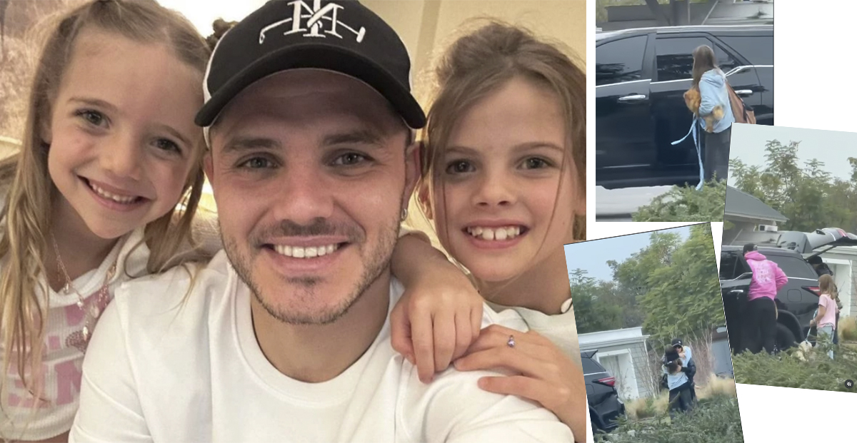 Mauro Icardi reencontrou as filhas: fotos do momento