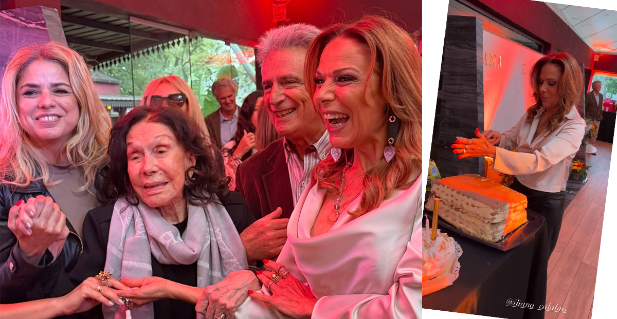 Foi assim que ela comemorou seu aniversário de 60 anos, cercada de familiares e amigos