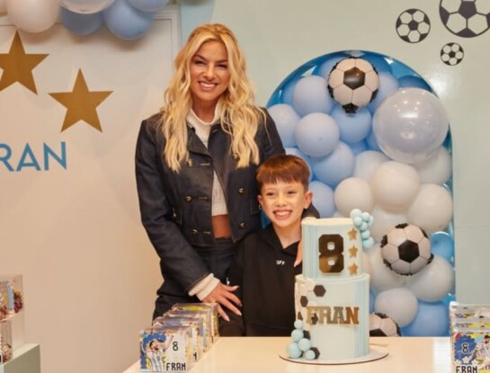 Ailén Bechara celebró el cumple de Francisco, su hijo, con temática mundialista