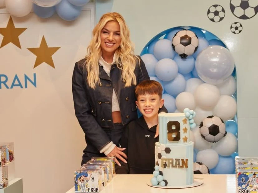 Ailén Bechara celebró el cumple de Francisco, su hijo, con temática mundialista
