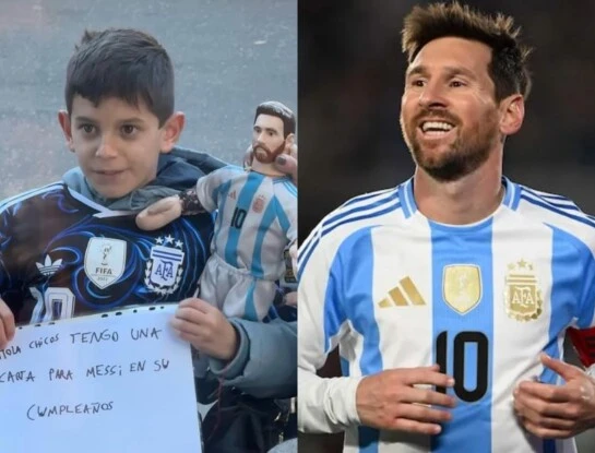 La emotiva carta de un mini fan de Leo Messi en su cumpleaños