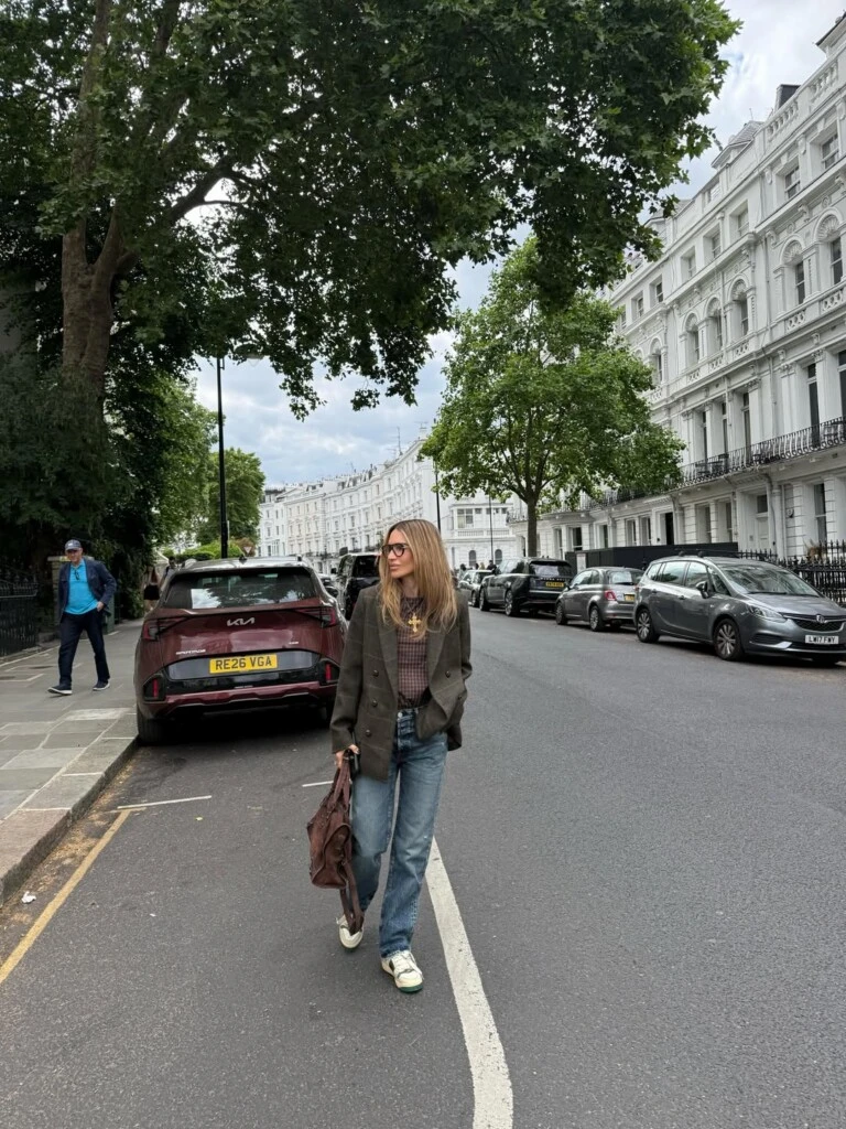 El look de María Vázquez. Foto: IG