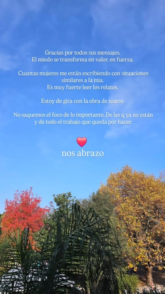 Más adelante, volvió a poner el foco en la importancia de no perder de vista el reclamo colectivo.