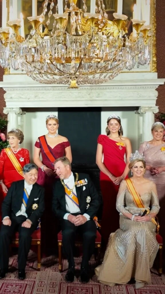 La princesa Ariane debutó a los 19 años en una cena de Estado y llevó por primera vez una histórica tiara del joyero real