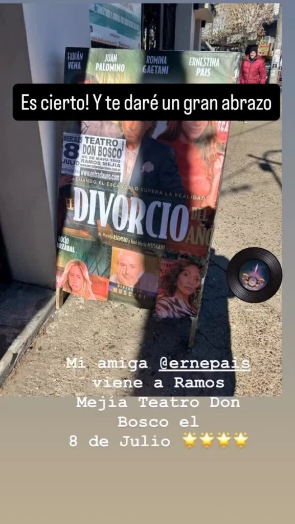 Con la calidez que la caracterizaba, Ernestina respondió: “Es cierto. ¡Y te daré un gran abrazo!”.