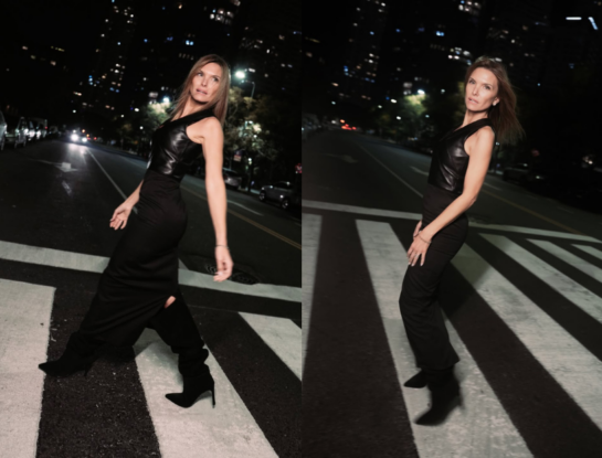 El look monocromático de Sofía Zámolo que confirma el poder del total black