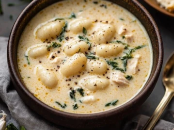 Sopa de pollo y ñoquis: la receta reconfortante y cremosa ideal para los días fríos