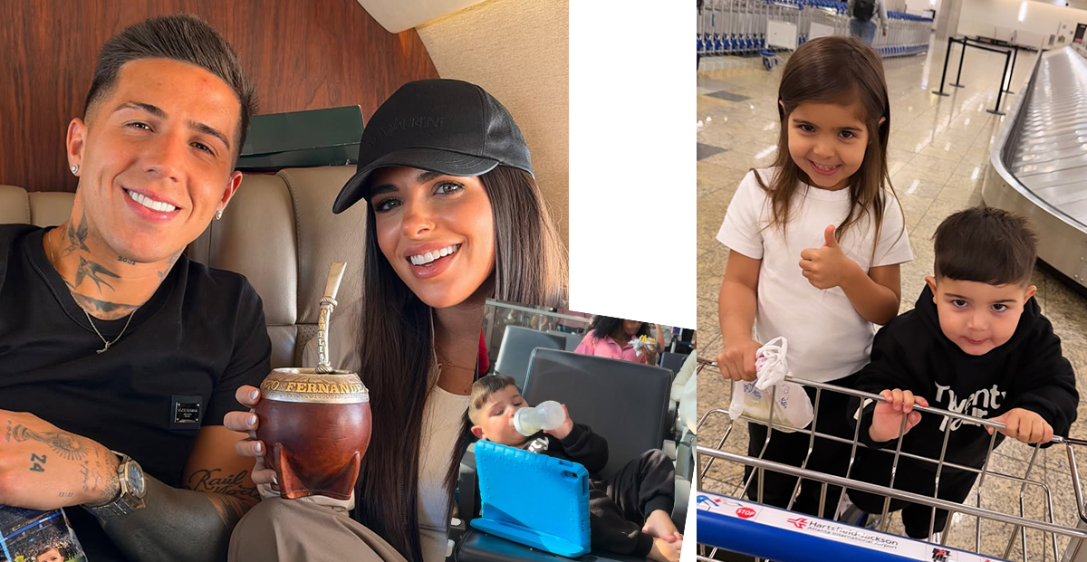 fotos ternas de seus filhos indo para a Copa do Mundo