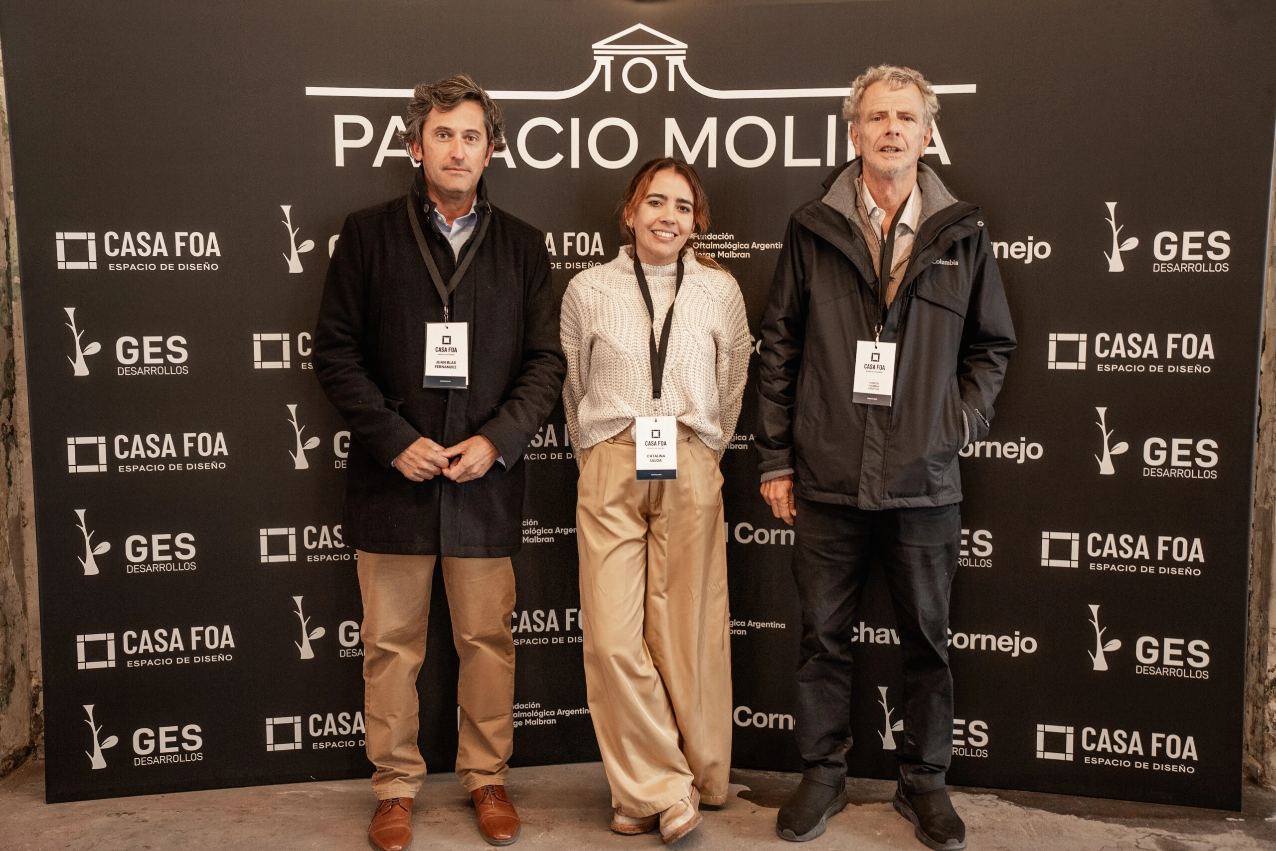 Juan Blas Fernández, Catalina Ulloa y Marcos Malbrán.