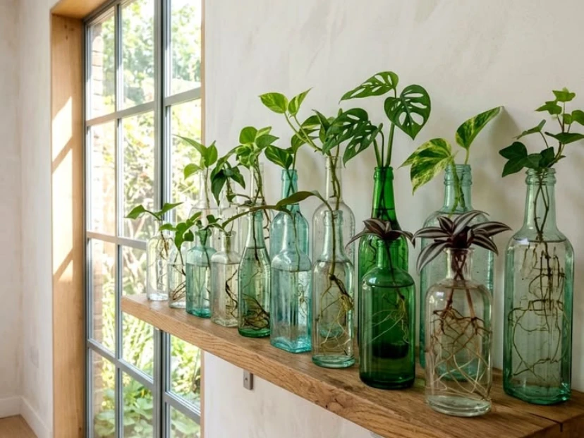 5 plantas que crecen en agua y son ideales para sumar al interior del hogar en invierno