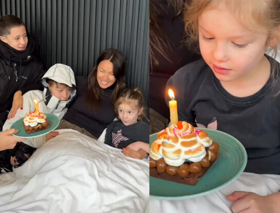 Así fue el íntimo festejo sorpresa que Pampita organizó por los 5 años de Ana García Moritán en Villa La Angostura