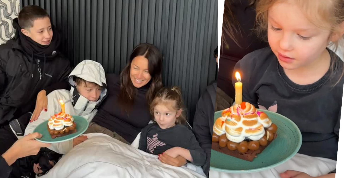 Pampita comemorou 5 anos de Ana em Villa La Angostura