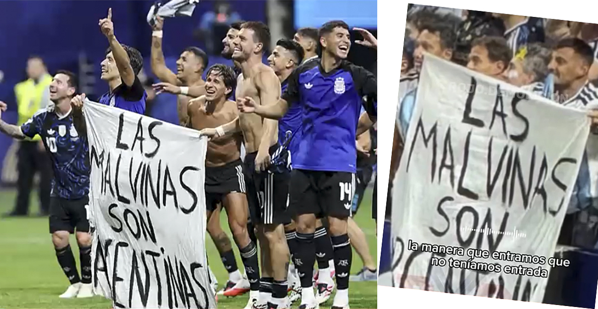 História da bandeira das Malvinas exibida pela seleção nacional