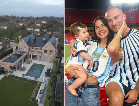 Así es la casa de Alexis Mac Allister y Ailén Cova en Inglaterra: diseño contemporáneo, cinco dormitorios y un museo privado