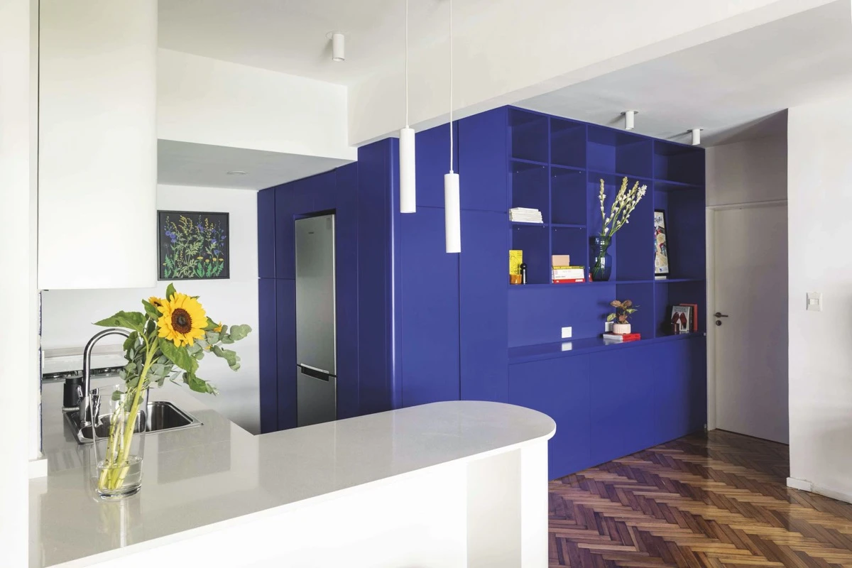 El proyecto en azul de Bouré Studio.  