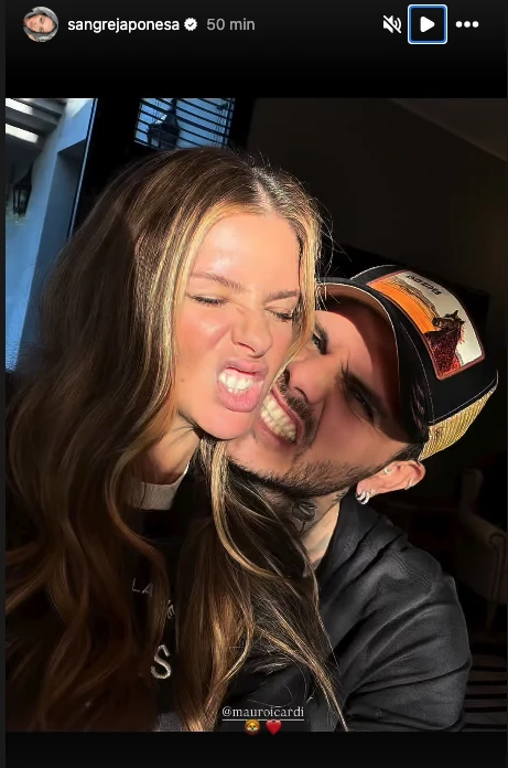 La China e Icardi se mostraron de esta forma al final del video.