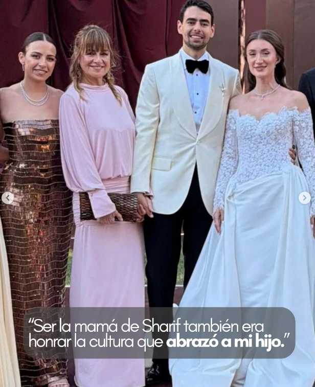 La emotiva reflexión de Gabriela García Uriburu tras el casamiento de su hijo Sharif.