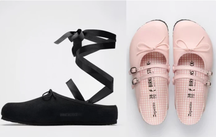 Birkenstock y Repetto se unen para armar una colección cápsula inspirados en las zapatillas de ballet.