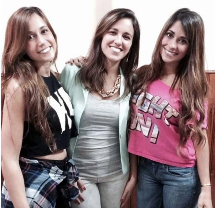 Antonela Roccuzzo y sus hermanas, Carla y Paula