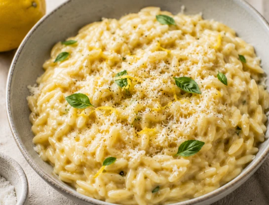 Orzotto de limón y parmesano: la receta cremosa que parece un risotto, pero es mucho más fácil