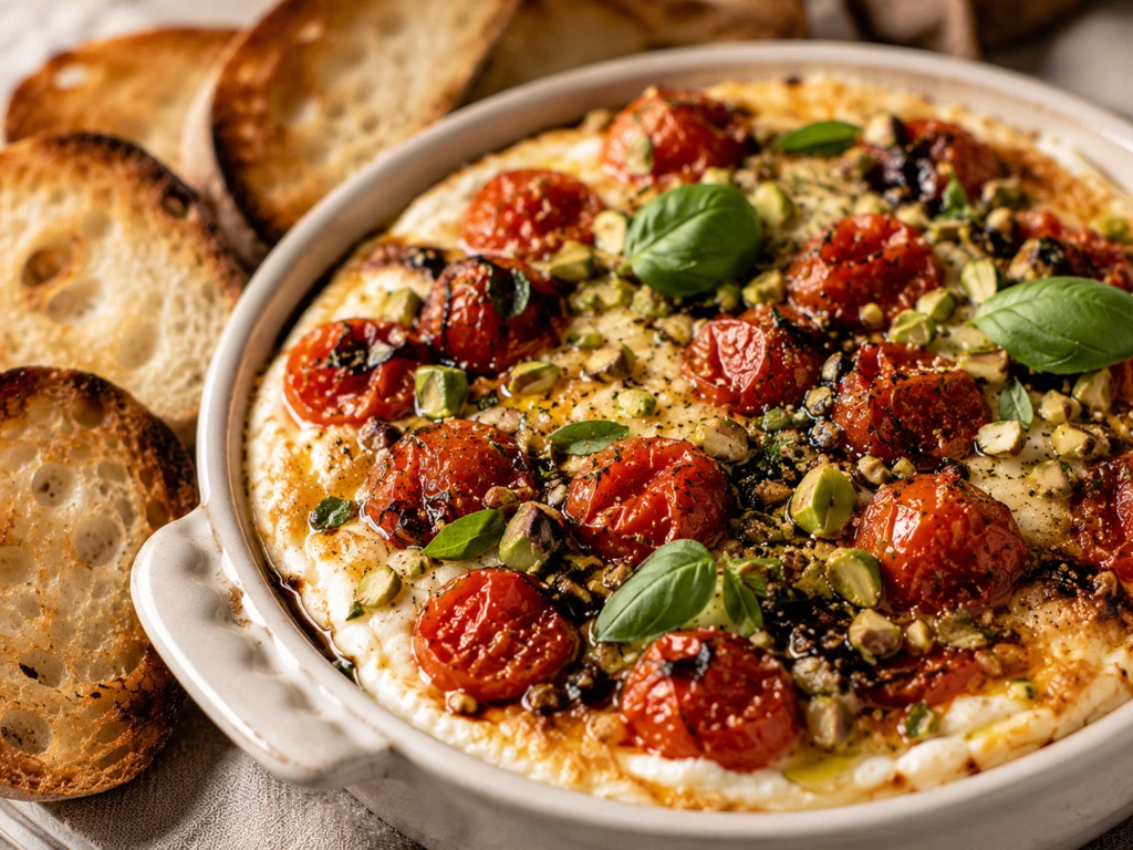 Dip caliente de ricota y tomates asados: la receta fácil y cremosa ideal para compartir

