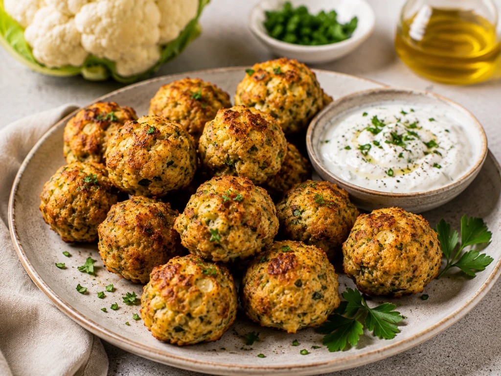 Albóndigas de coliflor y parmesano: la receta liviana que queda crocante por fuera y tierna por dentro