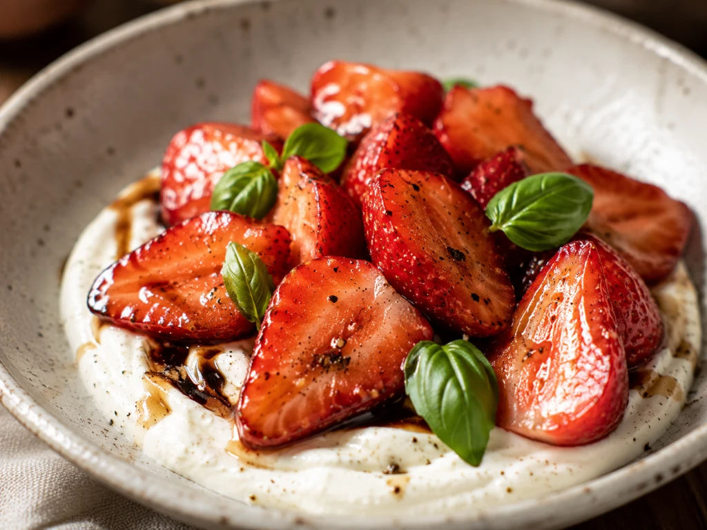 Frutillas marinadas con aceto y pimienta negra: la receta del postre italiano fácil que sorprende

