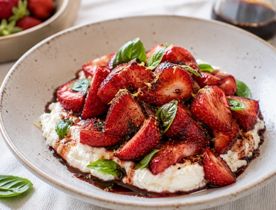 Frutillas marinadas con aceto y pimienta negra: la receta del postre italiano fácil que sorprende
