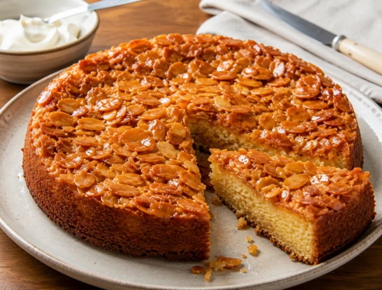Toscakaka: la receta de la clásica tarta sueca de almendras con una irresistible cubierta crocante de caramelo