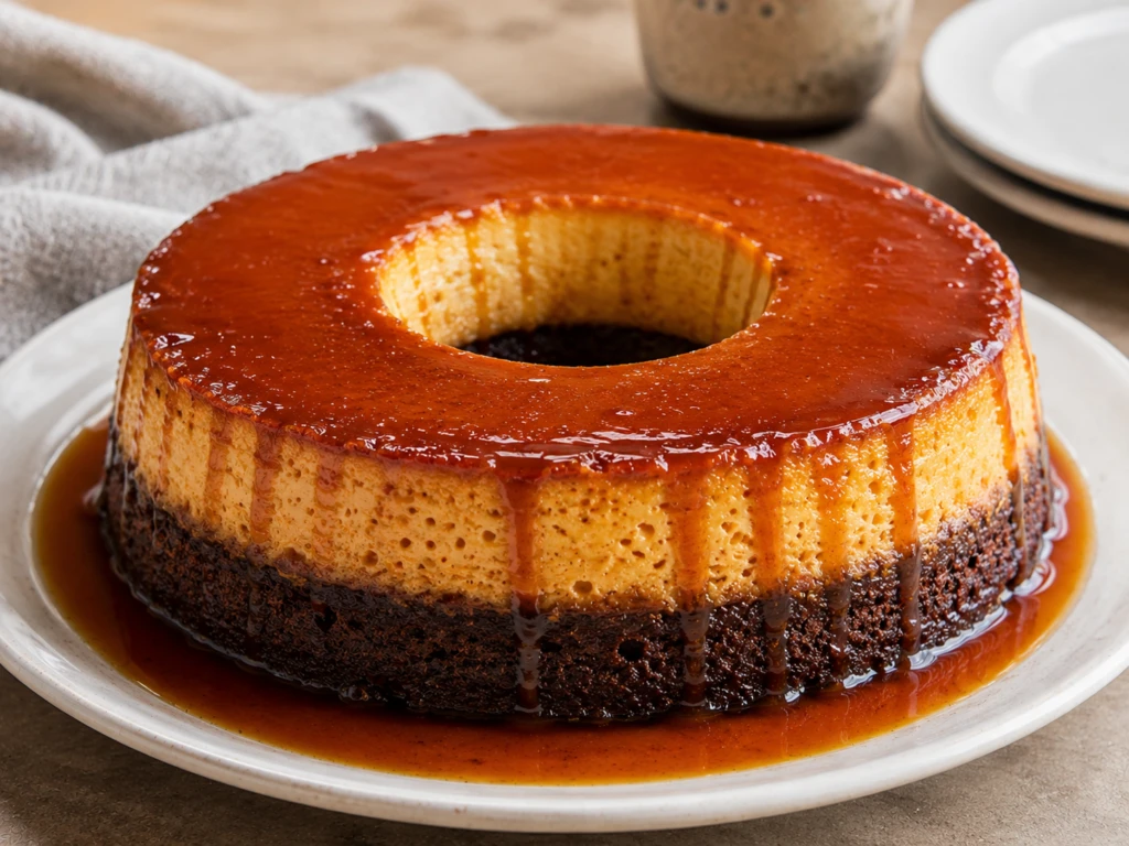 Chocoflan: la receta del pastel imposible con flan y chocolate

