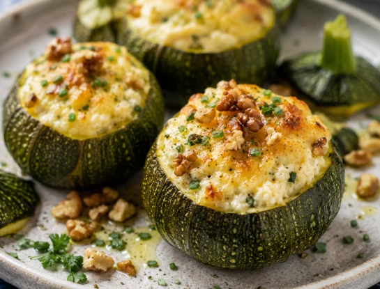 Zapallitos rellenos de ricota, limón y nueces: una receta liviana, cremosa y saludable
