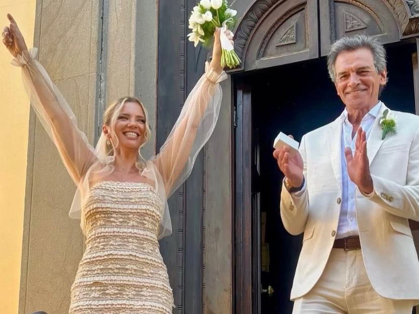 Claudio Rigoli y Eli sellaron su amor en Italia: las fotos de su casamiento y los elegantes looks que eligieron