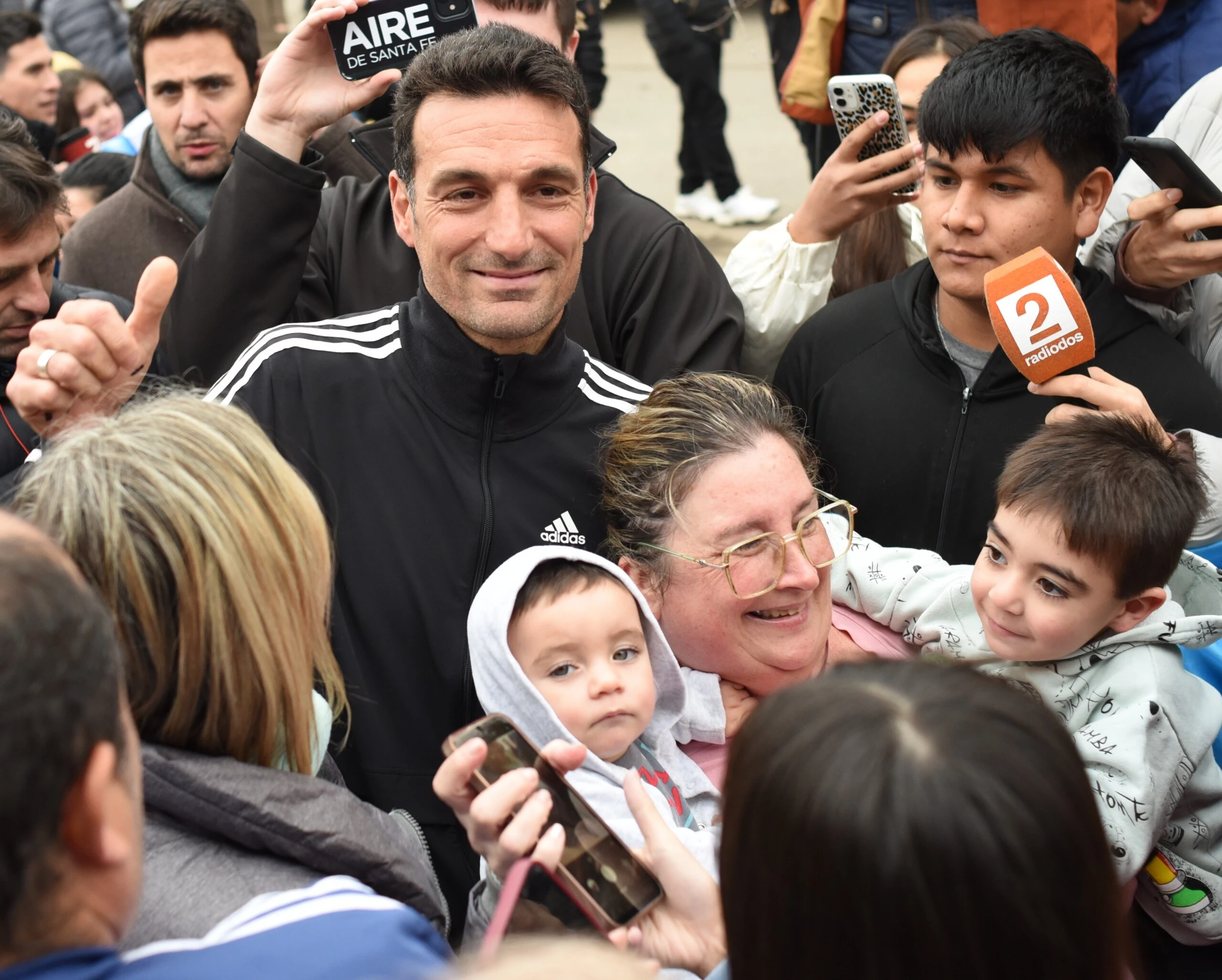 Lionel Scaloni en Pujato. Foto RS Fotos
