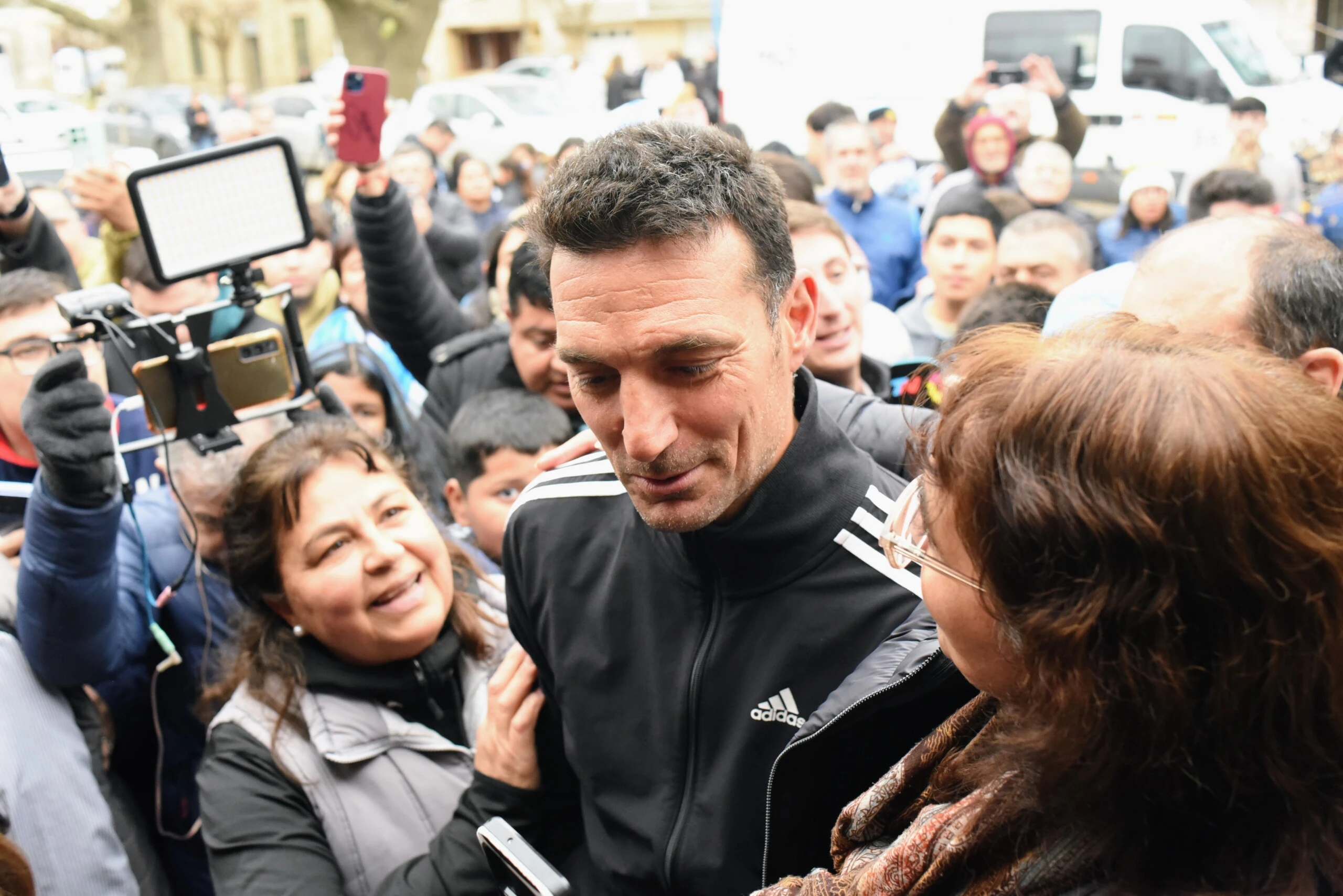 Lionel Scaloni en Pujato. Foto RS Fotos
