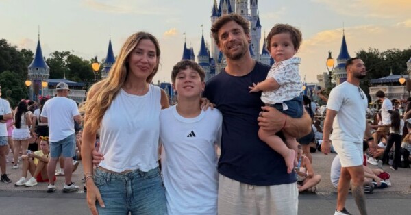 As férias mágicas de Jimena Barron na Disney com Matias Palleiro e seus filhos