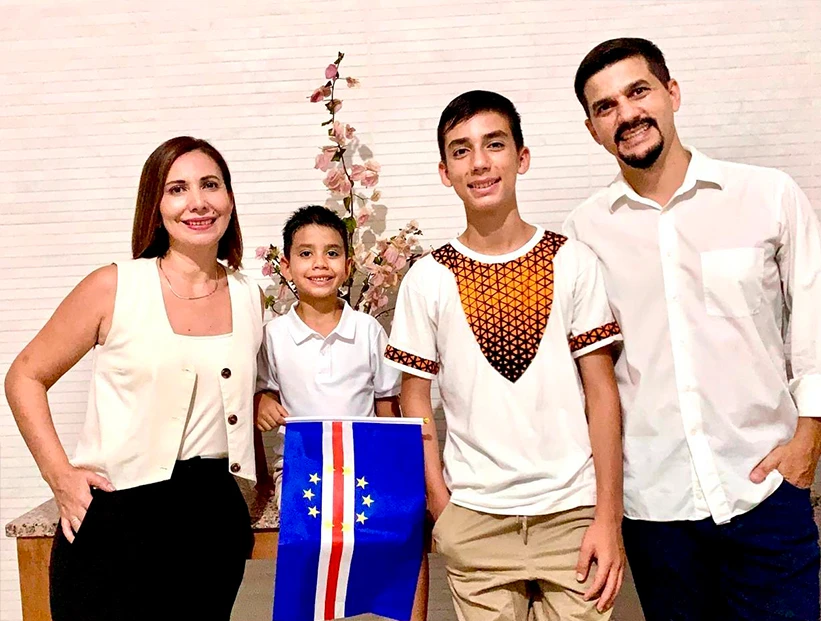 La familia argentina en Cabo Verde
