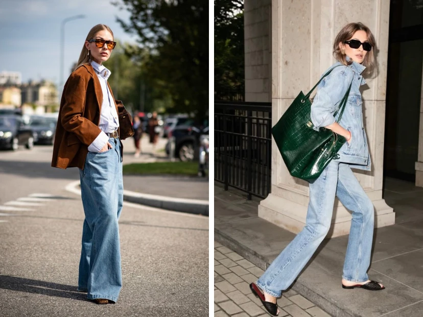 Flare jeans: cómo combinar el pantalón en tendencia que triunfa en el street style