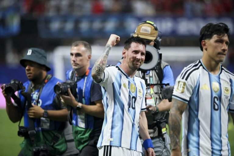 El festejo de Messi