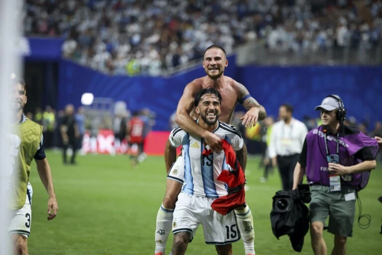 El festejo de Messi