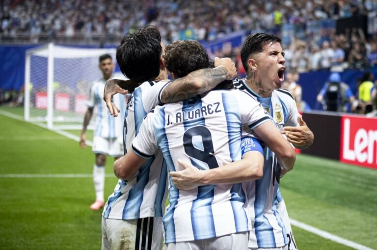 El festejo de Messi
