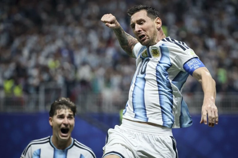 El festejo de Messi
