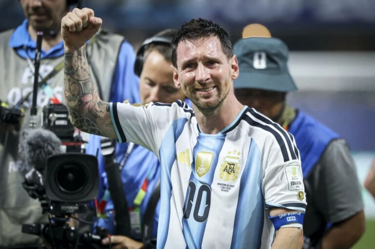 El festejo de Messi