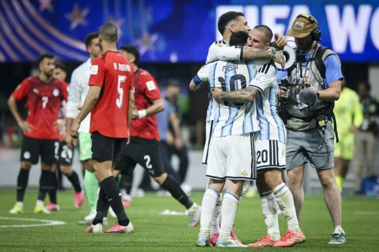 El festejo de Messi